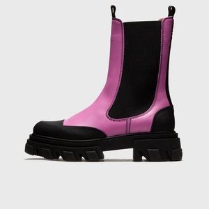 GANNI CLEATED MID CHELSEA BOOT